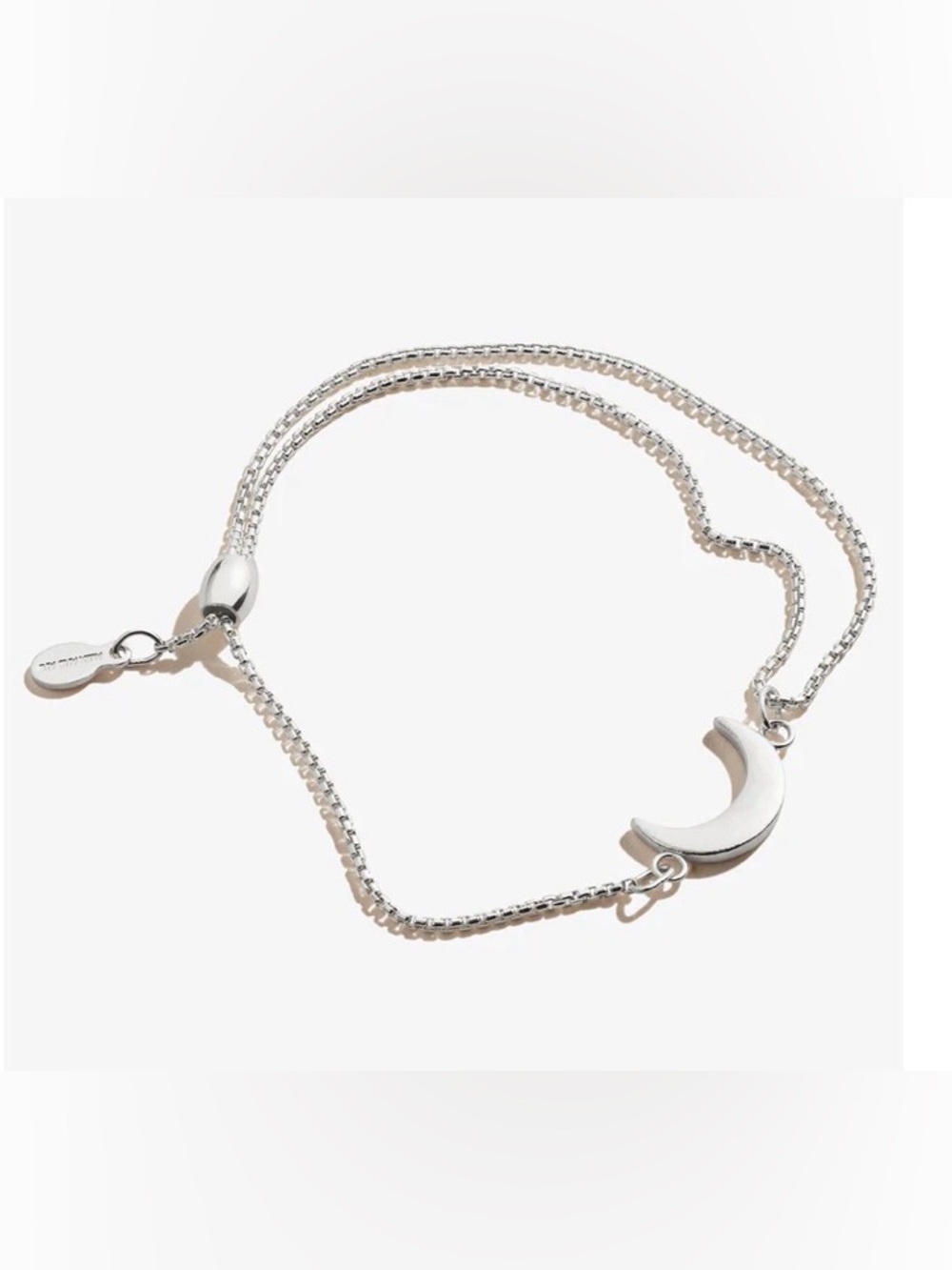ALEX AND ANI Moon Pull Chain Bracelet 925 Sterling Silver Expandable Design